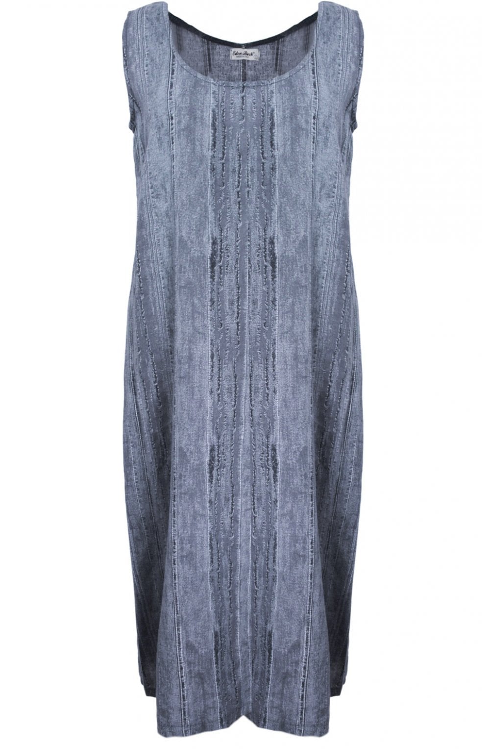 Navy Striped Design Dress