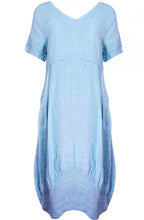 Sky Blue Linen Dress