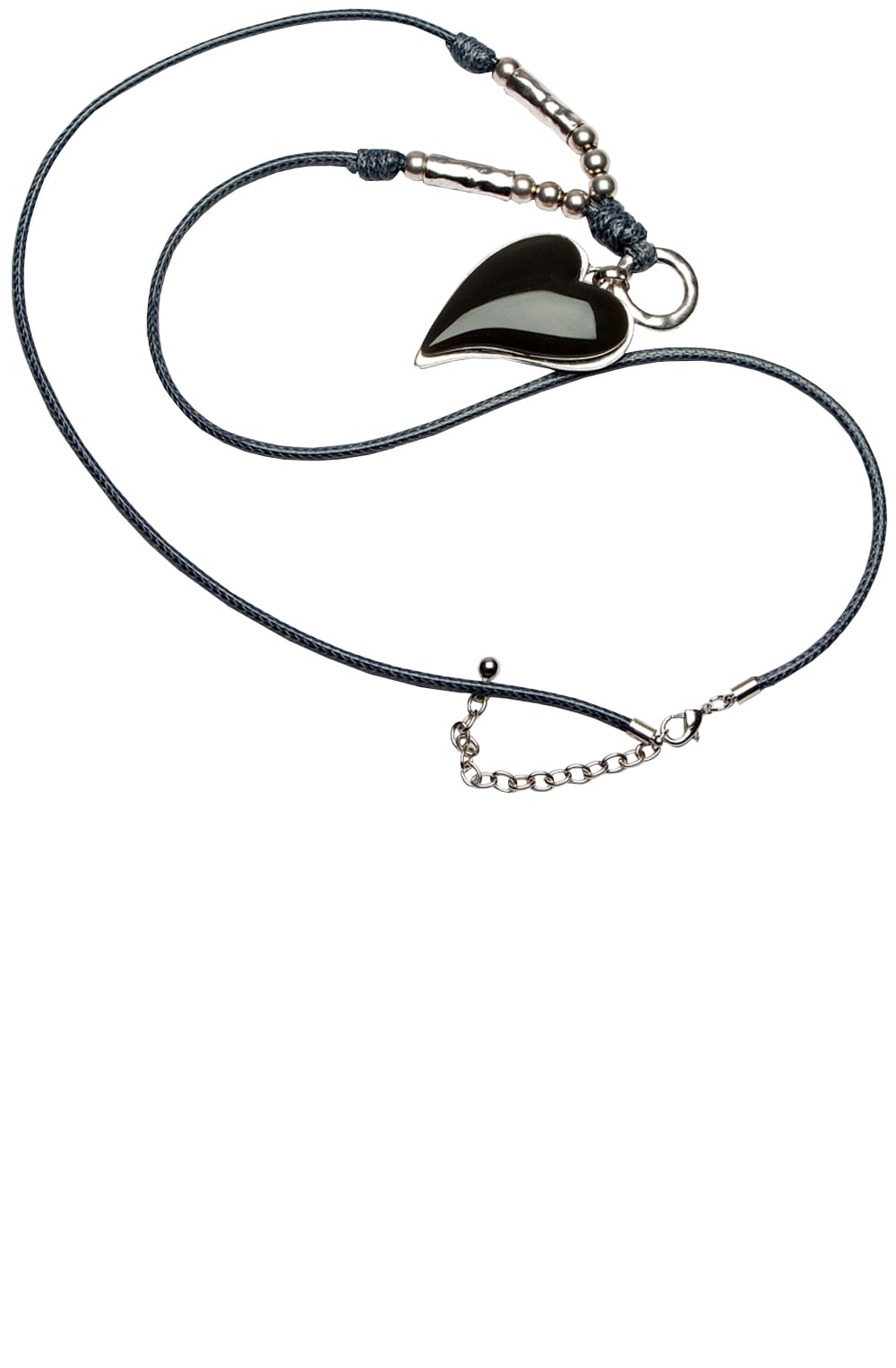Black Heart Pendant Necklace