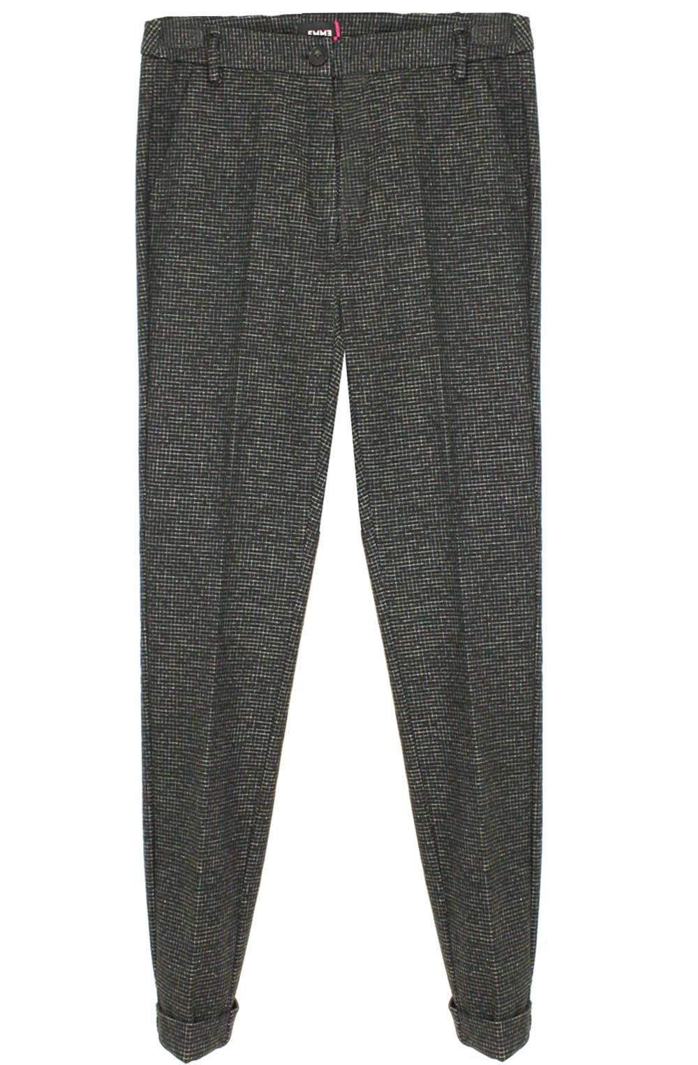 Attuale Black Check Trousers
