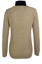 Beige Cable Knit Jumper