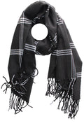 Black Check Scarf