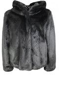 Black Faux Fur Coat