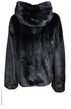 Black Faux Fur Coat
