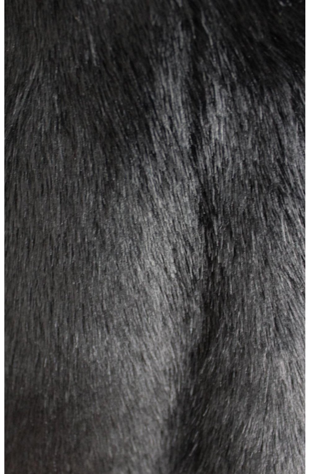 Black Faux Fur Coat