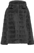 Black Faux Fur Coat