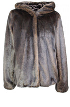 Brown Faux Fur Coat