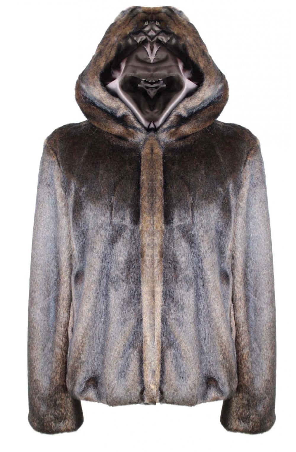 Brown Faux Fur Coat
