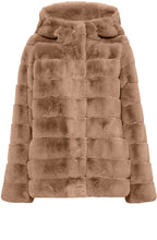 Camel Faux Fur Coat