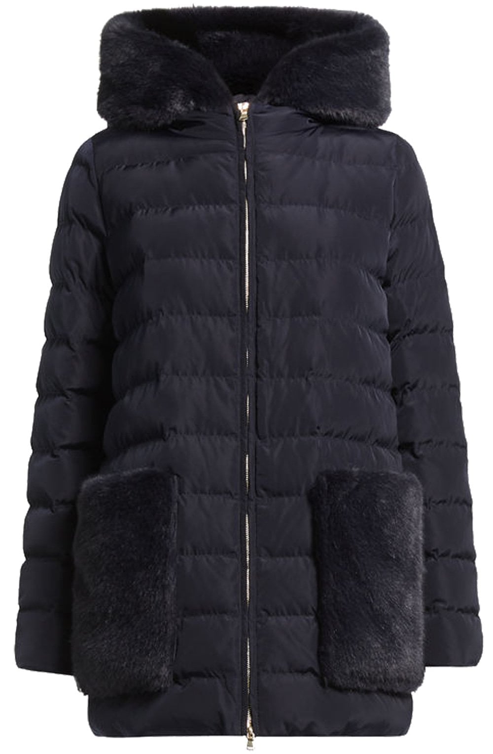 Camera Navy Qulited Coat