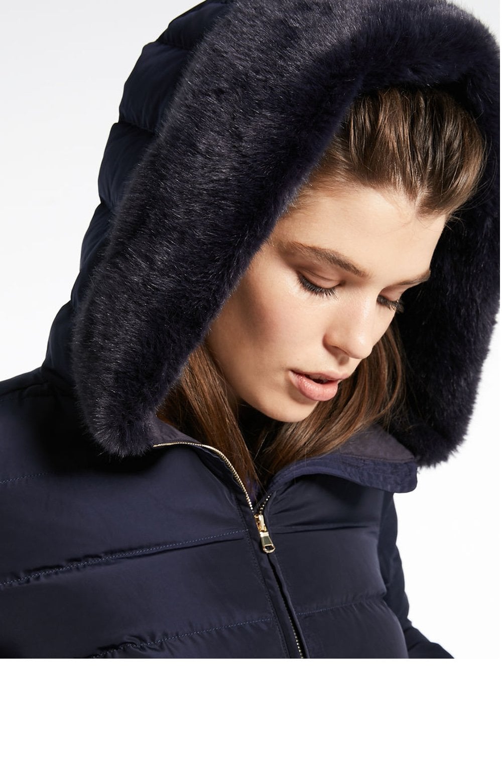 Camera Navy Qulited Coat