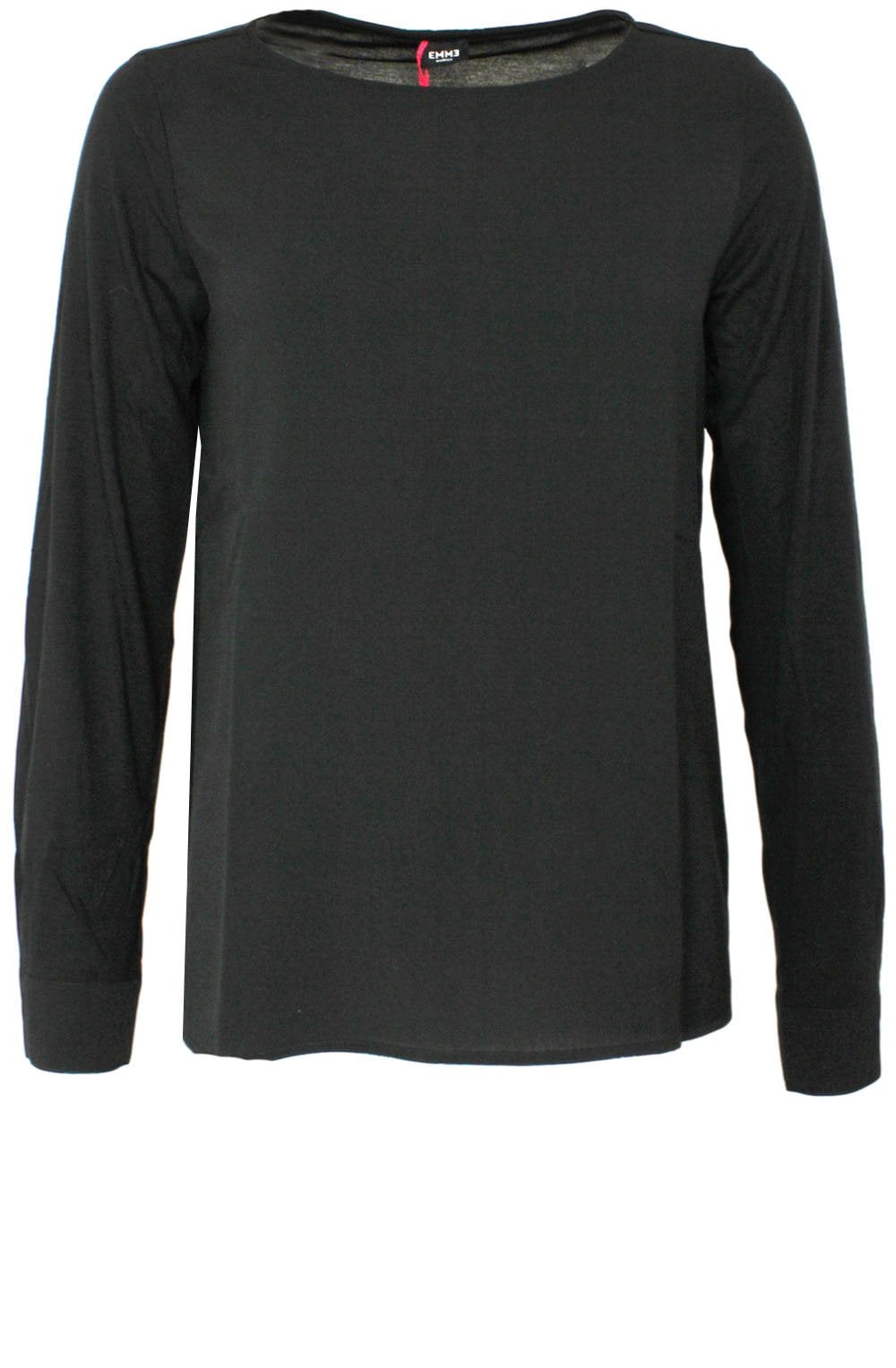 Elleno Black Chiffon Front Top