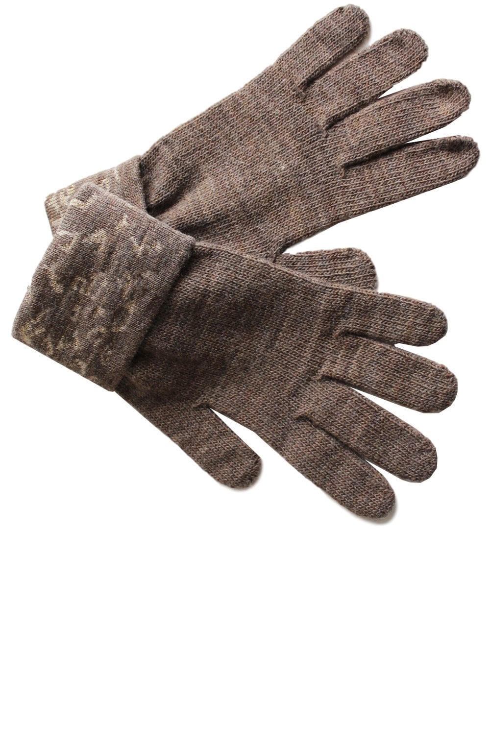 Hazelnut Metallic Detailed Gloves