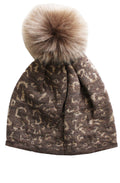 Hazelnut Metallic Pom Pom Hat