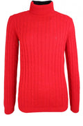 Red Cable Knit Jumper