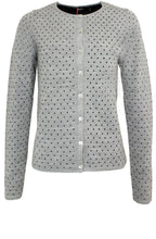 Simpaty Grey Spot Print Cardigan