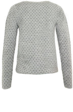 Simpaty Grey Spot Print Cardigan