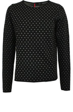 Vignola Black Spot Print Sweater