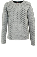 Vignola Grey Spot Print Sweater