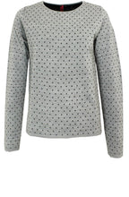 Vignola Grey Spot Print Sweater
