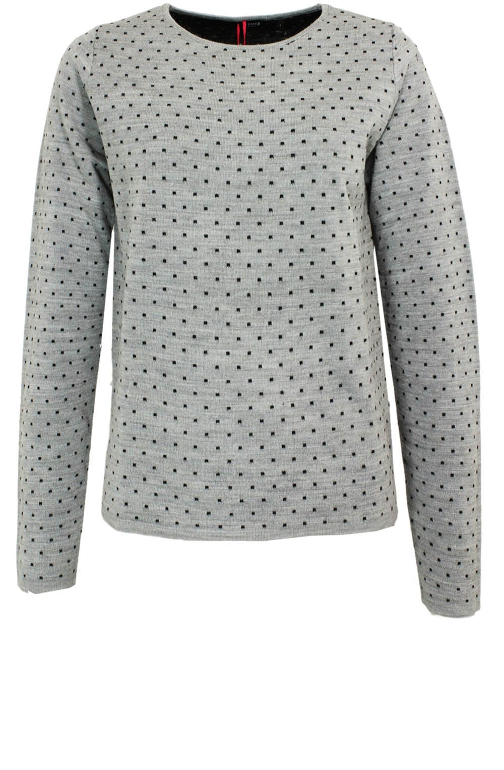 Vignola Grey Spot Print Sweater