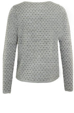 Vignola Grey Spot Print Sweater