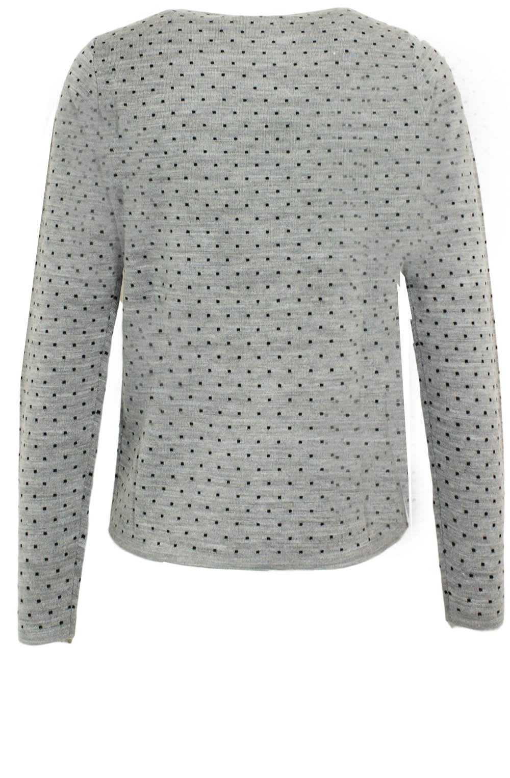 Vignola Grey Spot Print Sweater