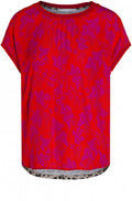 Floral Contrasting T Shirt