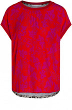 Floral Contrasting T Shirt