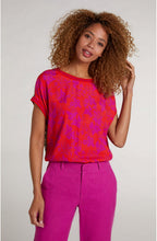 Floral Contrasting T Shirt