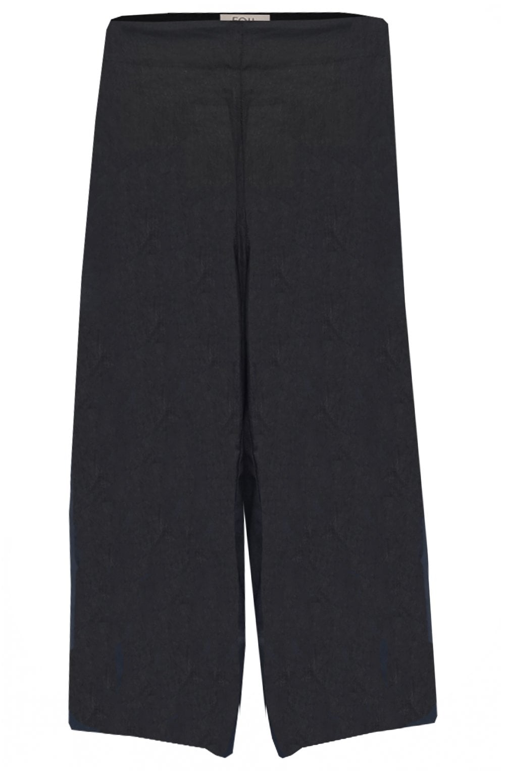 Black Only Natural Linen Culottes