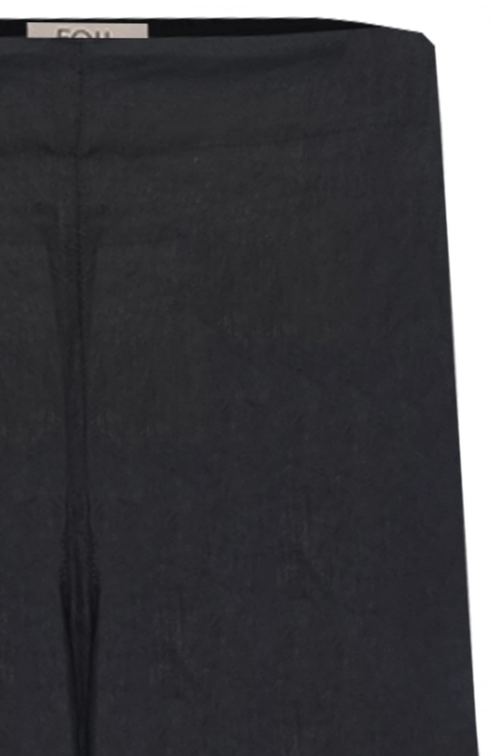 Black Only Natural Linen Culottes