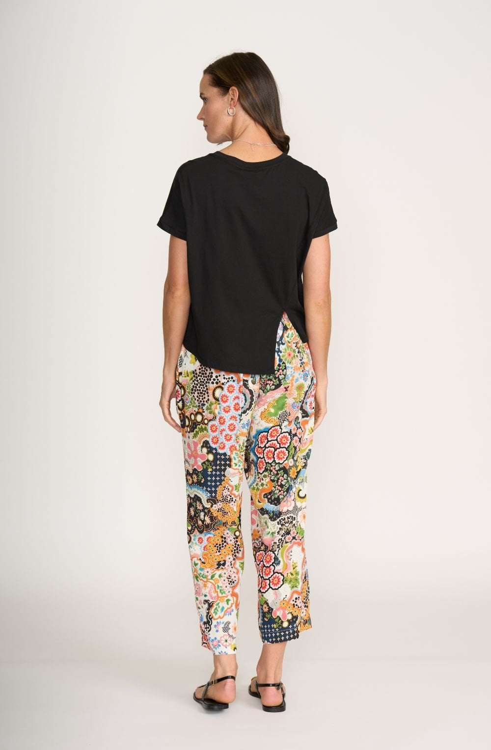 Black Twist Detailed T Shirt