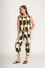 Bold Print Linen Top