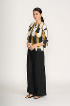 Bold Print Linen Top
