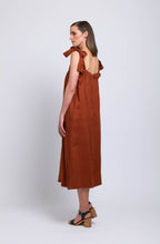 Bombay Bali Tie Shouldered Linen Dress