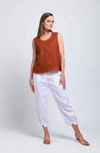 Bombay Fringe Benefits Sleeveless Linen Top