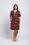 Confetti Runway Short Sleeved Linen Dress