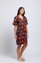 Confetti Runway Short Sleeved Linen Dress