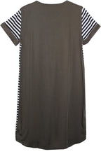 Contrasting Stripe Dress