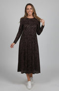 International Paisley Velvet Overlay Dress