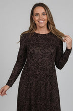 International Paisley Velvet Overlay Dress