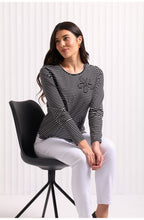 Monochrome Petal Art and Soul Top