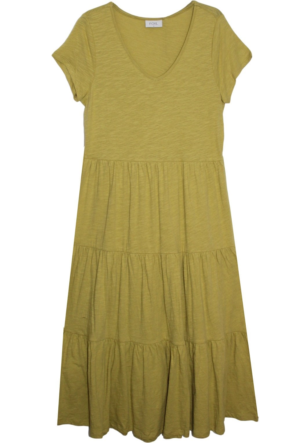 Mustard Tiered Maxi Dress