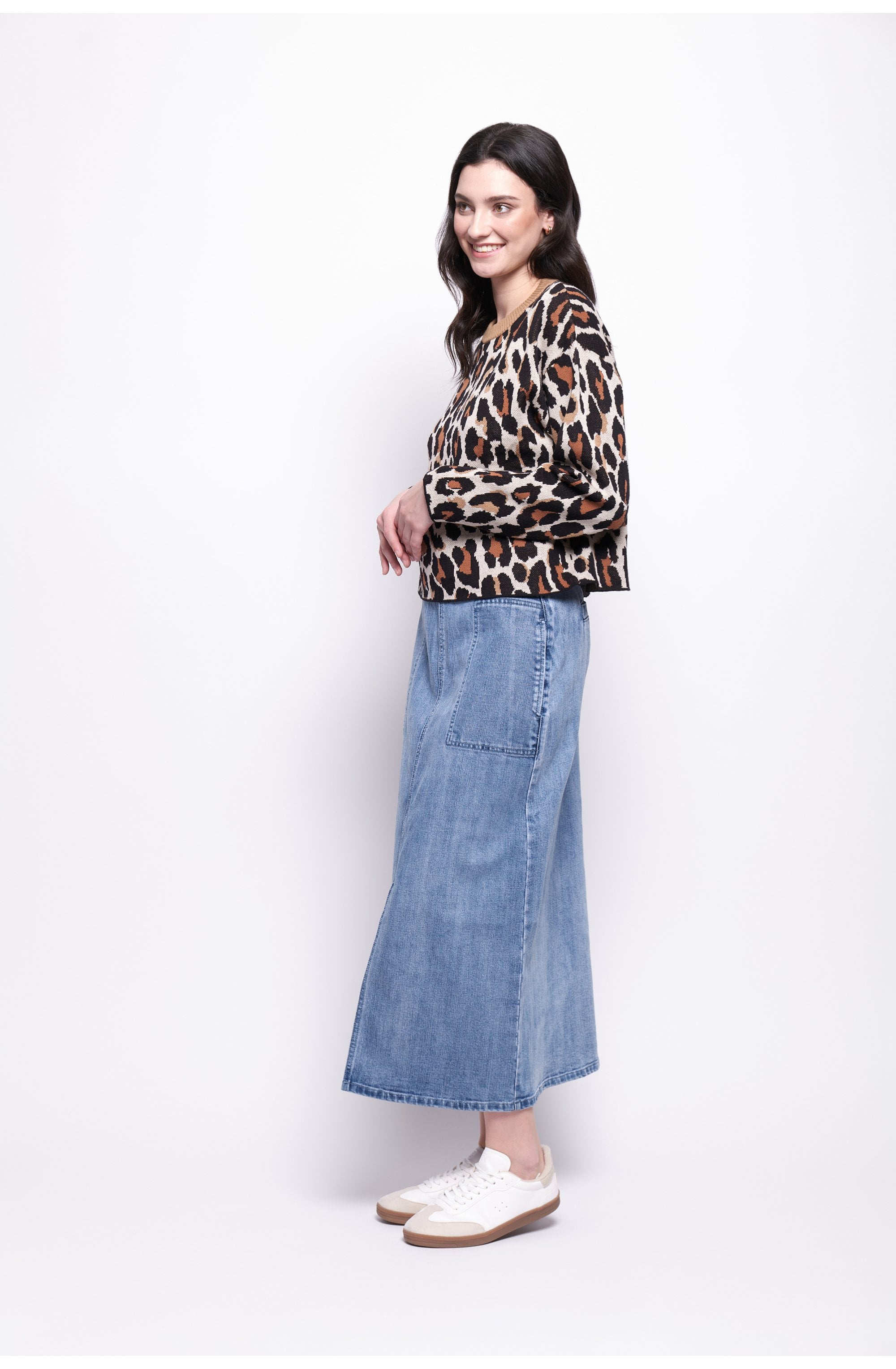 Natural Leopard Zoology Jumper