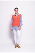 Neon Flash Top Bird Fluffy Yarn Vest