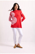 Orange Red Flower Roar Some Jumper