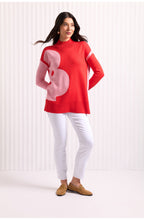 Orange Red Flower Roar Some Jumper