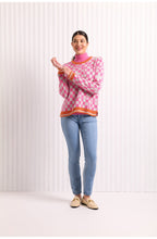 Pink Checker Super Power Sweater