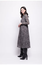 Roar Velvet Leopard Overlay Dress
